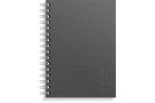 Blokke, Formularer & Notesbøger - Burde Notebook Textile dark grey lined A5 - 92757400