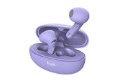 Hovedtelefoner/headset - Trust Yavi Bluetooth ENC - Purple - 25299