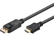 Skærmkabel - Pro DisplayPort 1.2 - HDMI 2.0 - 2m - Sort - DP12HDMI20-BLK-2