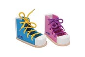 Babylegetøj - Small Foot - Wooden Lace-up Shoes 2pcs. - 6475