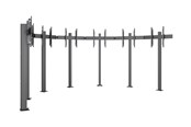 Vægbeslag, AV-Beslag & AV-Møbler - Multibrackets M Pro Series mounting kit - for 7 flat panels - video wall - black - Maks 210 kg - Maks størrelse 75" - 7350105217456