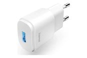 Mobil - Adaptere & Opladere - Hama Charger 1xUSB-A 6W White - 00201645