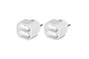 Kabler - diverse - Hama 2-way Socket Adapter Double Pack White - 00223211