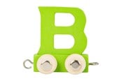 Trælegetøj - Small Foot - Wooden Letter Train Color - B - 10352