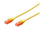 Netværkskabel - DIGITUS Professional patch cable - 25 cm - yellow - Gul - 0.25m - DK-1617-0025/Y