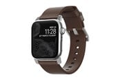 Smartwatch - Tilbehør - Nomad - Modern Band - 44mm/42mm | Silver Hardware | Rustic Brown Leather - NM1A4RSM00
