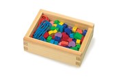 Babylegetøj - Small Foot - Wooden Thread Beads 84pcs. - 11060