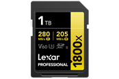 Hukommelseskort - Lexar Professional Gold 1800x SD - 280MB/s - 1TB - LSD1800001T-BNNNG