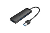 USB hub - Vention USB 3.0 Hub with 4 Ports and Power Adapter 0.5 m Black USB hub - USB 3.0 - 4 ports - Sort - CHLBD