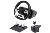 Spil tilbehør - MAXX TECH PRO FF RACING WHEEL KIT (WHEEL 3-PEDAL SET & SHIFTER) - Wired Wheel, gamepad and pedals set - Sony PlayStation 4 - MXT-PROFFW