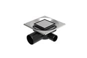 Afløb - Unidrain Sampak 1 Kvadrat Custom 10x10, Ø75 mm vandret - 8021.0075