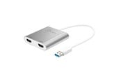 Skærmkabel - j5create USB 3.0 Type-A to Dual HDMI - 20cm - JUA365-N