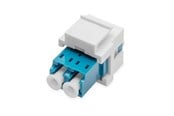 Netværkskabel - DIGITUS Fiber optic LC/LC duplex coupler - Singlemode - Keystone module - Blå - DN-96007-1-K