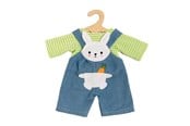 Dukker & Tilbehør - Heless Doll Dungarees with Striped Shirt Bunny Lou 28-35 - 1316
