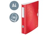 Arkivering & Opbevaring - Leitz Brevordner 180° Active WOW PP A4/60mm Rød - 11070026