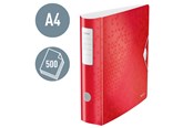 Arkivering & Opbevaring - Leitz Brevordner 180° Active WOW PP A4/80mm Rød - 11060026