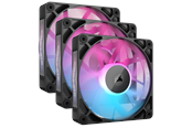 Kabinet Køler - Corsair iCUE LINK RX120 RGB 3-pack - Kabinet køler - 120mm - Sort med RGB LED lys - 36 dBA - CO-9051018-WW