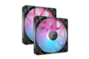 Kabinet Køler - Corsair iCUE LINK RX140 RGB 2-pack - Kabinet køler - 140mm - Sort med RGB LED lys - 36 dBA - CO-9051020-WW