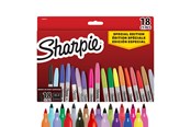Skrive- og Tegneværktøjer - Sharpie permanent marker, fin spids, Special Edition, assorterede farver, 18-blister - 2204015