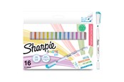 Skrive- og Tegneværktøjer - Sharpie S-Note Duo overstregningstuscher | Kreative markører med to ender af pastel | Bullet og bred spids til highlighte, tegning, journalføring og mere | 16 Stk - 2182115