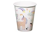 Legetøj - Folat BV Paper Cups Unicorns & Rainbows 250ml 6 pcs. - 68343