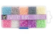Kreativitet & Hobbyartikler - Craft Sensations Jewellery beads 15 grams each colour 10 colours - CR1403/GE