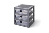 Børneværelse - LEGO 3-DRAWER STORAGE RACK - GRAY - 40950003