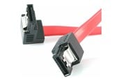 SATA & ATA kabel - StarTech.com 18in Latching SATA to Right Angle SATA Serial ATA Cable - SATA cable - 46 cm - LSATA18RA1
