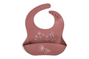 Baby Udstyr - Filibabba Silicone bib with print - Fall Flowers - FI-02246