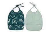 Baby Udstyr - Filibabba Bib with ties 2-pack - Night - FI-02283