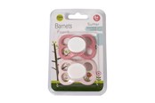 Baby Udstyr - Barnets Favorit 2 pak luftsutter silikone 6+ mdr. - Rosa/Lyserød - BF-10006-1