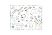 Rolleleg - Folat BV Colorable Placemats Wild Animals 6 pcs. - 68339