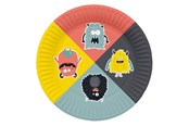 Legetøj - Folat BV Plates Monster Bash 8pcs. - 61928