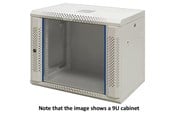 Kabinet - Deltaco 19? wall cabinet 6U 600 × 450 glass door white - Kabinet - Wall mount - Hvid - WS64066000