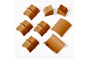 Kabel Organisering - D-LINE Adapter Kit 22x22mm 8 Pieces Oak Coloured - FLCOCPECAP22QSP