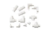 Kabel Organisering - D-LINE Adapter Kit 16x8mm 13 Pieces White - RETAP1608W
