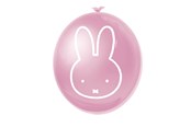 Legetøj - Haza Witbaard Balloons Miffy Pink 6 pcs. - 436373