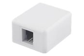 Netværkstilbehør - Deltaco VR-222 Surface mount box for Keystone 1-Port White - VR-222