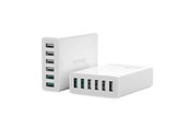 Mobil - Adaptere & Opladere - BlitzWolf Charger 6x USB Blitzwolf BW-S15 QC 3.0 60 W (white) - BW-S15 EU
