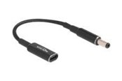 Strømkabel (intern) - DeLOCK - power adapter - 24 pin USB-C to DC jack 5.5 x 2.1 mm - 15 cm - 60039