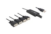 Netværksadapter (netkort, printserver mv.) - DeLOCK USB 2.0 > 4 x Serial Adapter - 61887