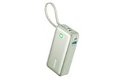 Powerbank - Anker 545 Nano 10K (30W Built-in USB-C cable) Powerbank - Grøn - 10000 mAh - A1259G61