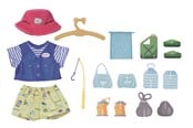 Dukker & Tilbehør - Baby Born Bamse Fiskeoutfit - 835982