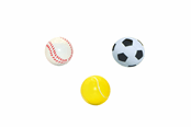 Udendørsleg - Happy Summer Sportsbolde 6 cm - 3 varianter i CDU - 303303