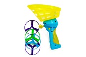 Udendørsleg - Happy Summer Pull String Flyvende Discs 19 cm - 303207