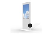 Vægbeslag, AV-Beslag & AV-Møbler - HI-ND stand - totem - for flat panel - standard 3 mm HC plexi - white - Maks - Maks størrelse 43" - ST4300-5001-01