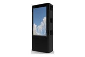 Vægbeslag, AV-Beslag & AV-Møbler - HI-ND stand - totem - for 2 flat panels - outdoor dual sided portrait - black - Maks - Maks størrelse 75" - OD7517-7001-02