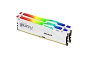 RAM - Kingston FURY Beast RGB DDR5-6000 - 64GB - CL30 - Dual Channel (2 pcs) - AMD EXPO & Intel XMP - Hvid med RGB - KF560C30BWEAK2-64