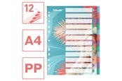 Arkivering & Opbevaring - Esselte Colour'Breeze A4-register 12 faner, PP - 628501