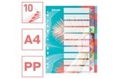 Arkivering & Opbevaring - Esselte  Colour'Breeze A4-register 10 faner, PP - 628500